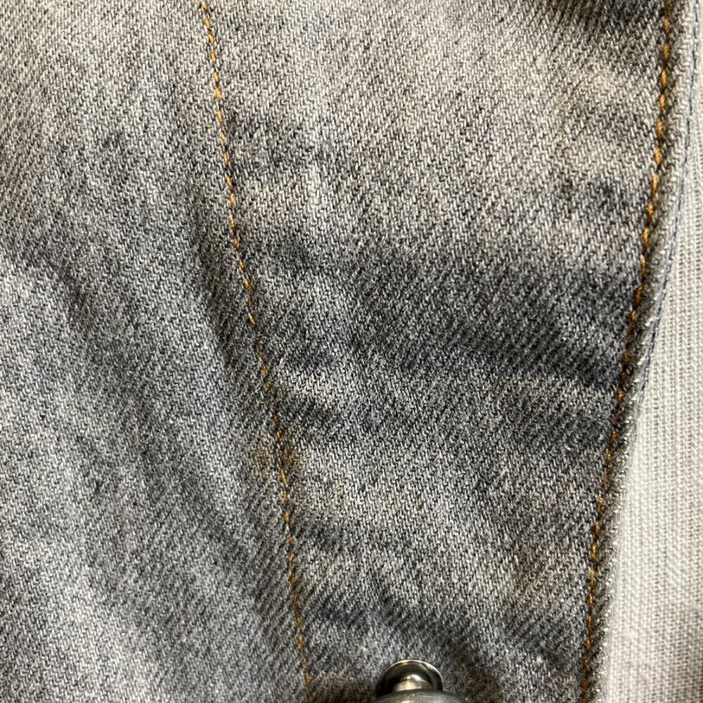 ARMANI JEANS BUCKLE DENIM FIELD JACKET - Picture 4 of 16